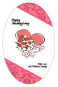 Happy Valentines Day Valentine Vertical Oval Favor Tag 2.25x3.5
